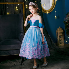 New Girl Costume Dresses Shell Princess Cosplay Party Holiday Fancy Ariel Mermaid Birthday