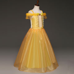 New Girls Costume Dresses Aurora Princess Cosplay Party Holiday Halloween Fancy Dress