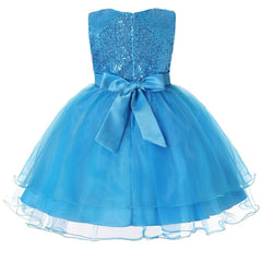 Flower Girl Dresses Sequin Princess Wedding Birthday Holiday Party Formal Graduation