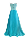 Frozen 2 Elsa Costume Woman Cosplay Princess Dresses With Cape For Adult