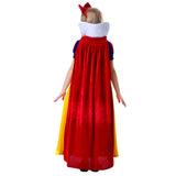 New Princess Snow White Girl Costume Dress With Cape Cosplay Party Halloween