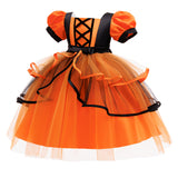 Witch Cosplay Girl Costume Dress Set For Party Holiday Halloween Masquerade