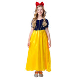 New Princess Snow White Girl Costume Dress With Cape Cosplay Party Halloween