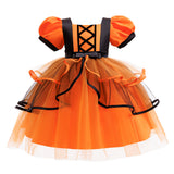 Witch Cosplay Girl Costume Dress Set For Party Holiday Halloween Masquerade