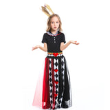 Alice The Red Queen New Girl Costume Dress Cosplay Party Holiday Halloween