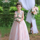 New Flower Girl Dress Princess Dress  Costume Party Holiday Wedding Birthday