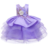 Flower Girl Dress Sequins Princess Dress Birthday Costume Party Holiday Wedding Dress