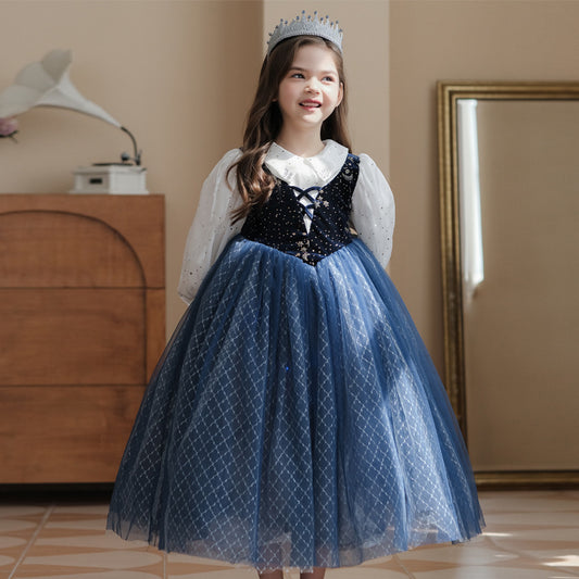 Anna Elsa New Girls Dress Costume Cosplay Party Holiday Wedding 800