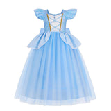 New Girl Princess Rapunzel Belle Cinderella Costume Dresses For Cosplay Halloween Party