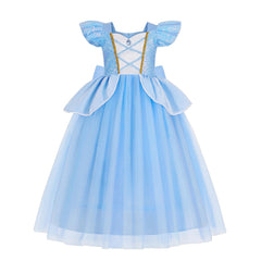 New Girl Princess Rapunzel Belle Cinderella Costume Dresses For Cosplay Halloween Party