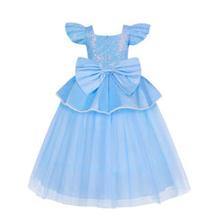 New Girl Princess Rapunzel Belle Cinderella Costume Dresses For Cosplay Halloween Party