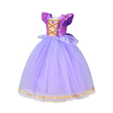 New Girl Princess Rapunzel Belle Cinderella Costume Dresses For Cosplay Halloween Party