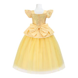 New Girl Princess Rapunzel Belle Cinderella Costume Dresses For Cosplay Halloween Party