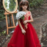 Flower Girl Dress Princess Dress Formal Sequins Wedding Birthday Costume Party Holiday