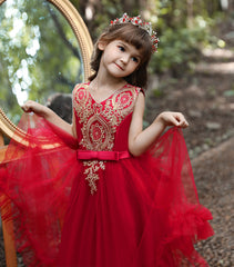Flower Girl Dress Princess Dress Formal Sequins Wedding Birthday Costume Party Holiday