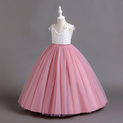 Flower Girl Dress Princess Dress Birthday Costume Party Holiday Wedding