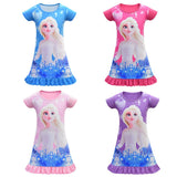 Frozen Elsa Nightgown Nightdress Pajamas For Girls