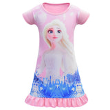 Frozen Elsa Nightgown Nightdress Pajamas For Girls