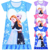 Frozen Elsa Anna Nightgown Nightdress Pajamas For Girls