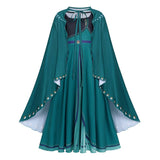 Frozen 2 Anna Costume Set Girl Dress Cape Cosplay Party Holiday Halloween