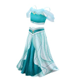 New Jasmine Costume Cosplay Princess Off Shoulder Girl Dresses