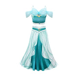 New Jasmine Costume Cosplay Princess Off Shoulder Girl Dresses