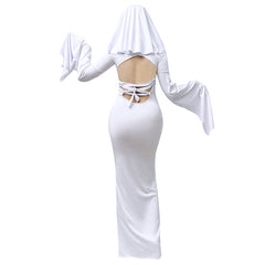 Women Sexy Ghost Lady Apricot Lady Drag Cosplay Costume