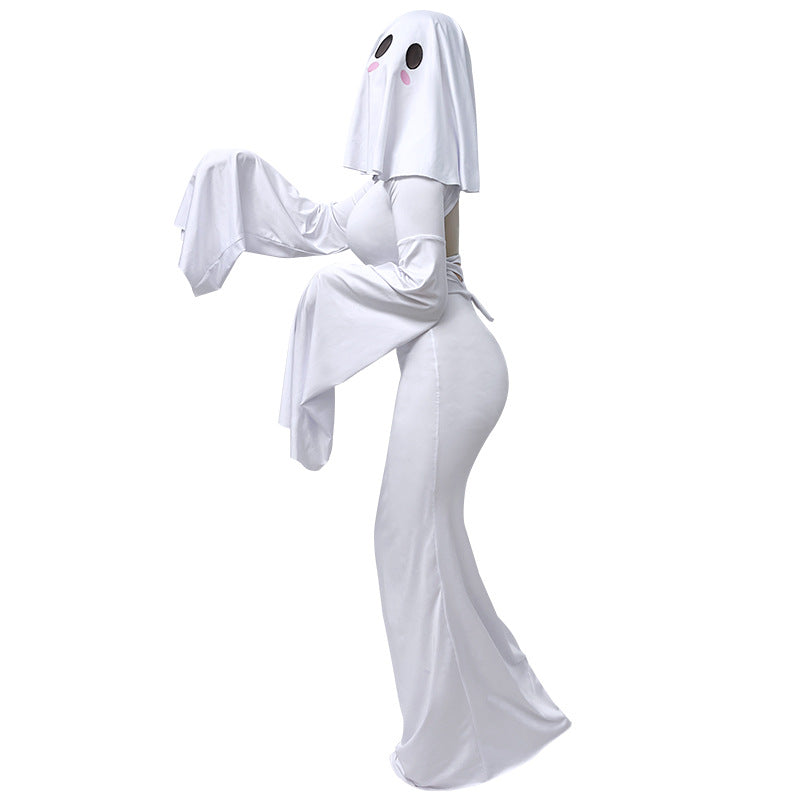 Women Sexy Ghost Lady Apricot Lady Drag Cosplay Costume