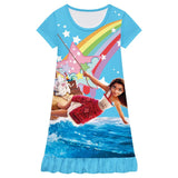 Moana 2 Pua Stars Nightgown Pajamas For Girls