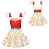 Zombies 4 Halloween Nova Costume Dress White Uniform For Girls