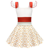 Zombies 4 Halloween Nova Costume Dress White Uniform For Girls