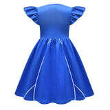 Zombies 4 Halloween Addison Cosplay Costume Dress Blue Uniform For Girls