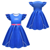 Zombies 4 Halloween Addison Cosplay Costume Dress Blue Uniform For Girls