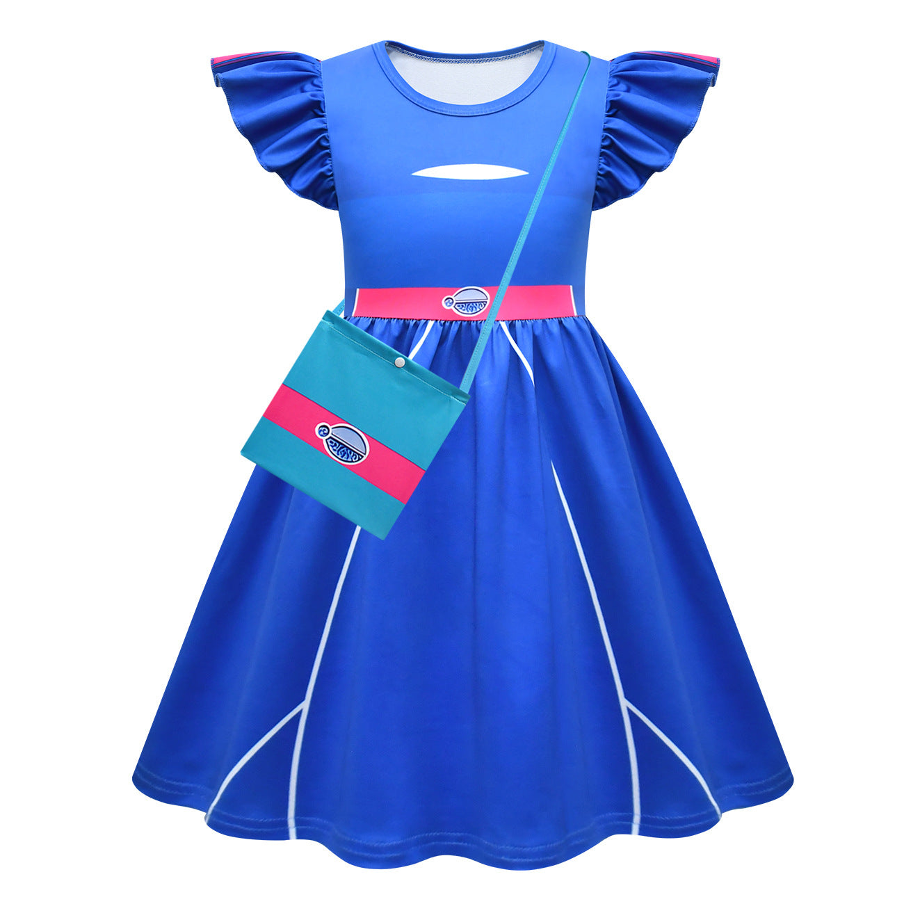 addison zombies blue dress Disney Zombies, Addison Fashion Doll, 12-Inch Poseable with Alien Outfit, Accessories, Blue Hair