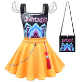 KPop Demon Hunter Rumi Zoey Cosplay Party Set Short-sleeved Shirt Costume Dress
