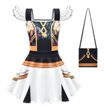 KPop Demon Hunter Rumi Zoey Cosplay Party Set Short-sleeved Shirt Costume Dress