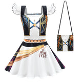KPop Demon Hunter Rumi Zoey Cosplay Party Set Short-sleeved Shirt Costume Dress