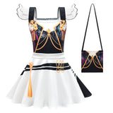 KPop Demon Hunter Rumi Zoey Cosplay Party Set Short-sleeved Shirt Costume Dress