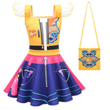 KPop Demon Hunter Rumi Zoey Cosplay Party Set Short-sleeved Shirt Costume Dress