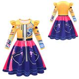 KPop Demon Hunters Rumi Zoey Cosplay Party Costume Dress Set For Girls
