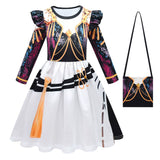 KPop Demon Hunters Rumi Zoey Cosplay Party Costume Dress Set For Girls