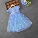 Elsa Lace New Girl Dress Party Toddler Princess Costume For Casual Wear Holiday Birthday