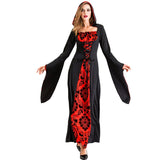 Women's Halloween Witch Costume Gothic Vampire Adult Cosplay Dress