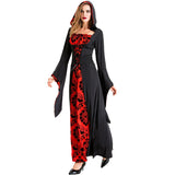 Women's Halloween Witch Costume Gothic Vampire Adult Cosplay Dress