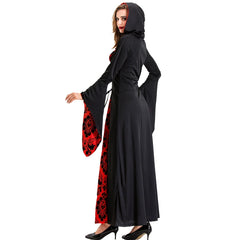 Women's Halloween Witch Costume Gothic Vampire Adult Cosplay Dress
