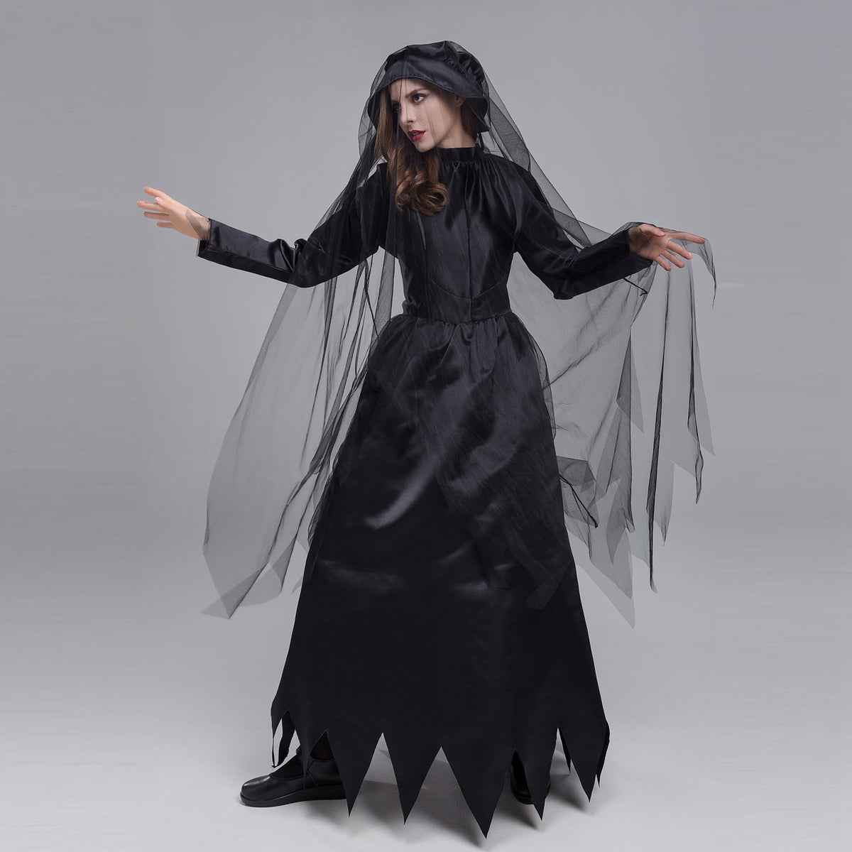 Women Ghost Bride Zombie Bride Ghost Lady Apricot Lady Drag Cosplay Costume