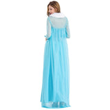 Frozen 2 Elsa Costume Woman Cosplay Princess Dresses With Cape For Adult