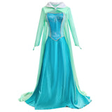 Frozen 2 Elsa Costume Woman Cosplay Princess Dresses With Cape For Adult