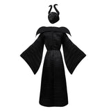 Women's Maleficent Witch Costume Dark Queen Halloween Dress For Adult