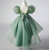 Flower Girl Dress Puff Wedding Dress Bow Sequins Princess Dress Birthday Costume Party Holiday (Copy)